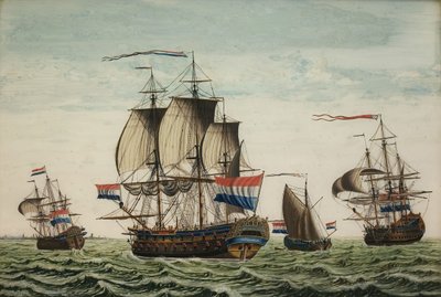 The Line Ship Prins Friso by Unknown